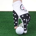 thumbnail image 2 of Eigraketly Guante de golf para mujer Microfibra en forma de corazón Antideslizante Cómodo Ajustable Accesorios de golf resistentes al desgaste Red-19 Golf Negro-18 Eigraketly OD019678-01, 2 of 6