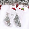 thumbnail image 4 of White Christmas Stockings, 2 Pack 18 Large Xmas Stockings, 4 of 4