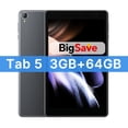 thumbnail image 3 of Tableta Blackview Tab 5 de 8 pulgadas con pantalla HD+ IPS, 5 GB (3+2 ampliables), 64 GB de ROM, Android 12, batería de 5580 mAh, pantalla táctil, tableta para PC, 3 of 5