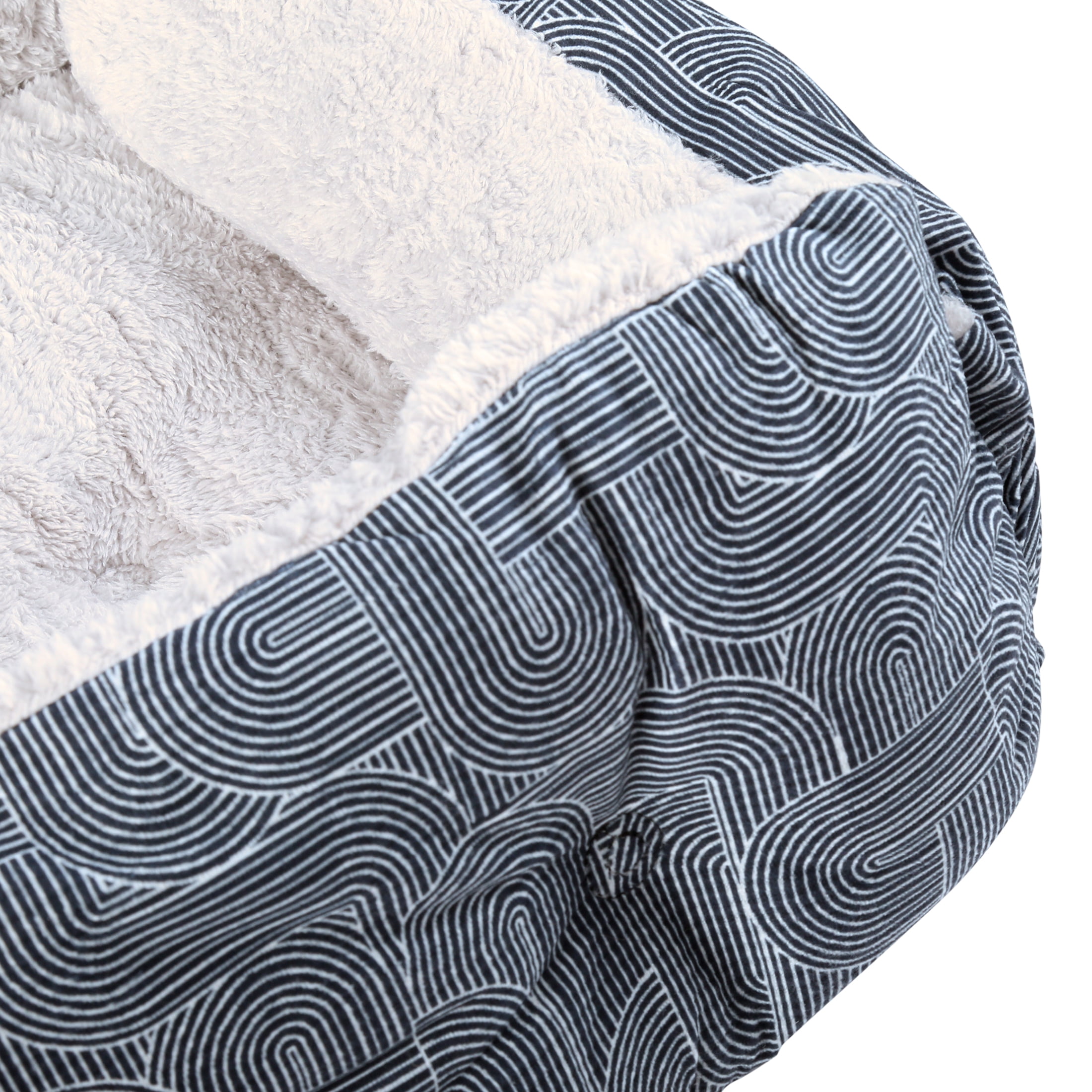 Vibrant Life Puppy Dog Bed, Plush Bolster Dog for Small Dogs, Small, 21" x 17", Black