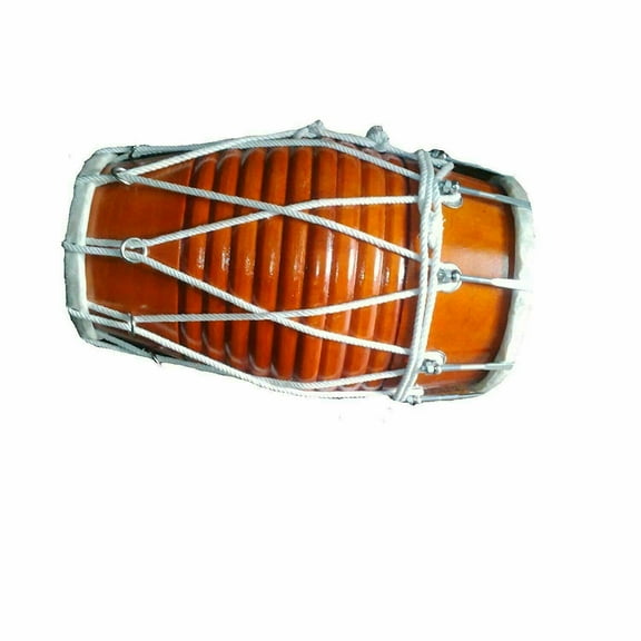 Naad Indian Traditional Musical Instrument Musical Rope Folk Dholak With Cover 2023 Polished
