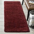thumbnail image 2 of SAFAVIEH California Plush Solid Shag Runner Rug, Maroon, 2'3" x 5', 2 of 10