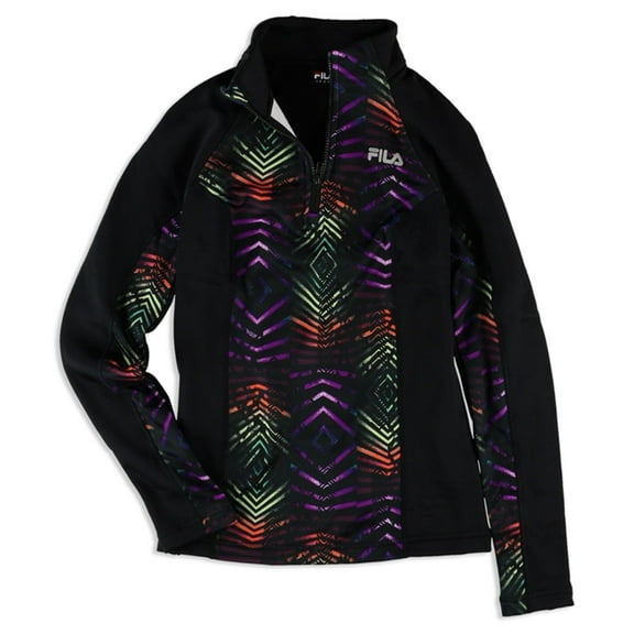 Fila Womens 1/4 Zip Fleece Jacket, Multicoloured, X-Small