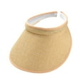 thumbnail image 4 of Sombrero con visera ajustable para playa, tenis, pesca, ciclismo y jogging. Beige Amarillo, 4 of 9