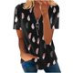 thumbnail image 1 of Blusa informal elegante de manga corta con cremallera y cuello redondo para mujer OAVQHLG3B Store lin121212, 1 of 5