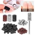 thumbnail image 1 of HERRAMIENTA DE PEDICURA DE MANICURA, 210 PCS BANDAS DE LIJADO DE UNadas Profesionales 80/120/180 Establecimiento Resistencia A la Abrasión Con Caja de Almacenamiento para Brocas de, 1 of 7