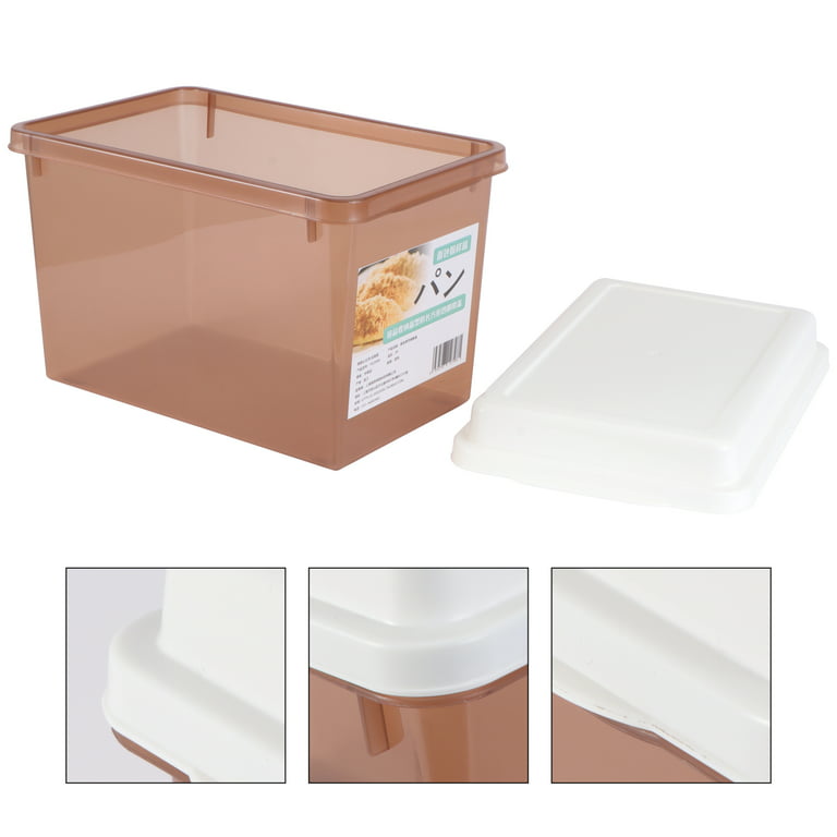 Hemoton Bread Box Storagecontainer Sealing Organizer French Bin Stotrage  Refrigerator Kitchen Keeper Corner Plastic Airtight 