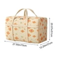 thumbnail image 6 of Moving Bags, Waterproof Heavy Duty Extra Large Storage with Zippers & Reinforced Handles, Floral Patterned Foldable Closet Organizers for Clothing, Blanket, Comforters, Bed Sheets, Pillows, 6 of 8