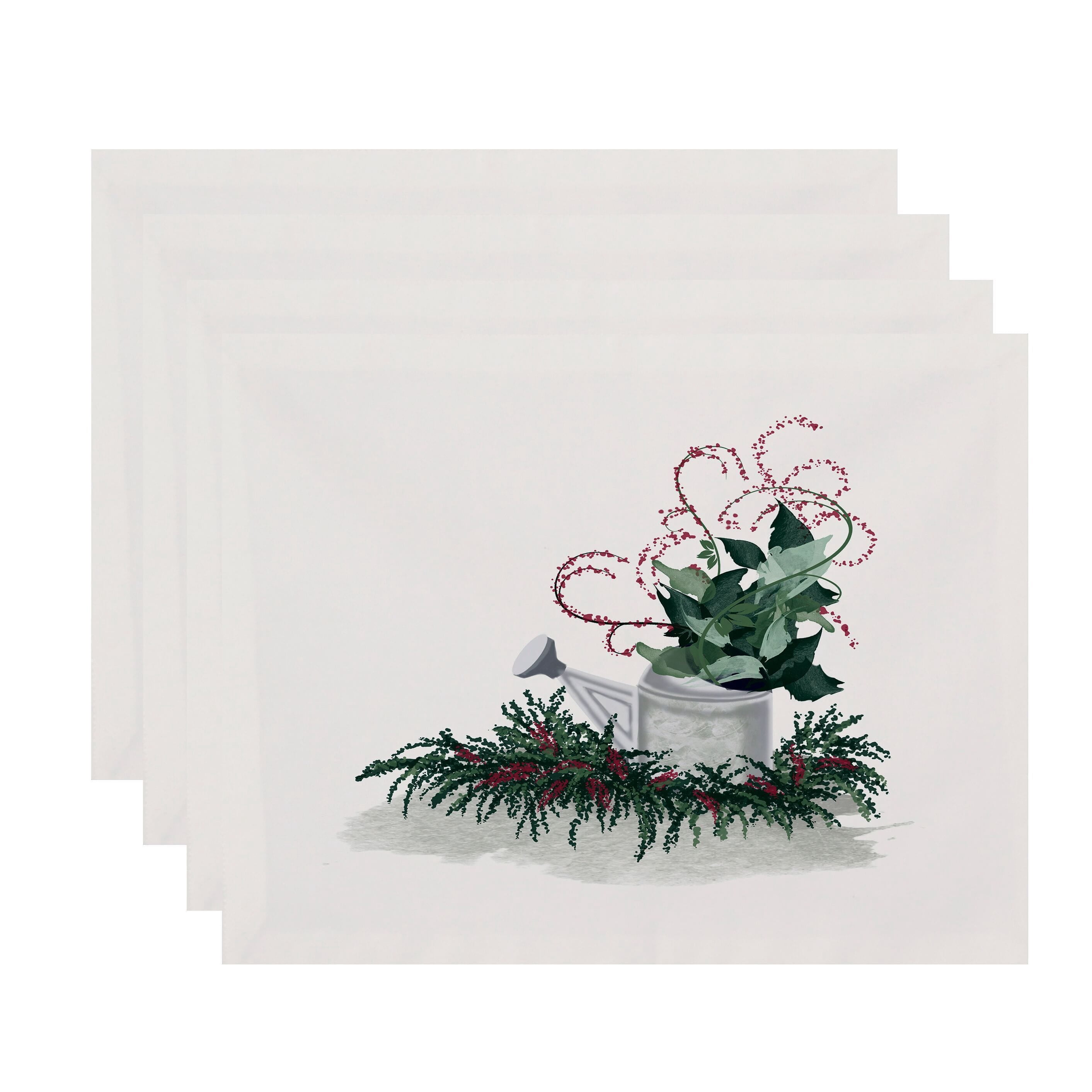 Gardener's Holiday Delight Geometric Print Placemat