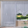 thumbnail image 1 of Cortina de encaje de punto de urdimbre transparente blanca de verano, cortina para balcón, dormitorio, cortina europea, 1 of 1