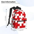 thumbnail image 2 of Honeii Red Cross 1 Print School Backpack,Casual Lightweight Travel Rucksack Daypack,Backpacks for College High, 2 of 6
