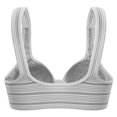 thumbnail image 7 of Xdegoge Sports Bra for Women High Impact Support Wirefree Workout Crop Top with Classic Striped Pattern Front Hook and Eye Closure Moisture-Wicking Activewear for Yoga Running Gym, 7 of 7