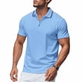 thumbnail image 2 of Kovlvoll Shirts for Men Button Lapel Collared Short Sleeve Mesh Casual Loose Summer Classic Basic Shirt, 2 of 7