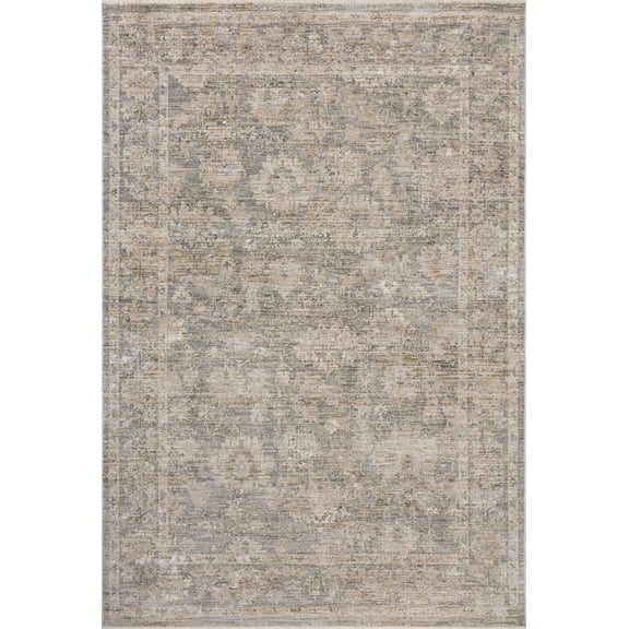 Loloi Tabitha Slate / Natural 5'-3" x 7'-9" Area Rug