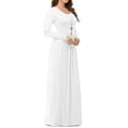 thumbnail image 3 of Asklazy Women's Long Sleeve Loose Plain Maxi Dresses Casual Long Dresses with Pockets(S-3XL), 3 of 9