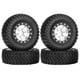 thumbnail image 1 of 4 Uds 76mm 1,55 juego de neumáticos de llanta de rueda de cuentas de Metal para coche trepador de control remoto 1/10 Axial Jr Rc4wd D90,si, 1 of 4