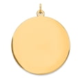 thumbnail image 1 of 14k Yellow Gold Round Disc Charm, 1 of 3