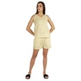thumbnail image 5 of Bimba Solid 2 Pcs Nightwear Set For Women Sleeveless Shirt & Short Sleepwear, 5 of 6