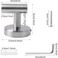 thumbnail image 3 of LHX  2 Pack Bathroom Towel Hook, Matt Sliver Coat Hook Wall Towel Hooks, 3 of 5