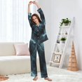 thumbnail image 5 of FORMRS Womens Pajama Set Long Sleeve Top and Pants with Pockets Soft Comfy Lounge Sleepwear, Sizes S-2XL, Lightning Pattern, 5 of 7
