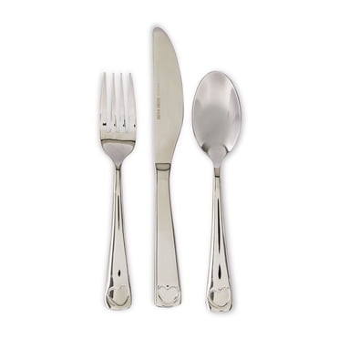 Parent's Choice Premium Stainless Steel Toddler Flatware, Silver Tableware, 3 Piece Set