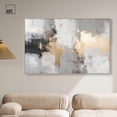 thumbnail image 3 of Gilded Gray II Canvas Luxury Abstract Art by Art Remedy, Silver Frame, 54 x 36, 3 of 7