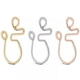 thumbnail image 6 of HOOUN Non-Piercing 316L Stainless Steel Fake Nose Clip Septum Nose Clicker Rings Set-J, 6 of 9