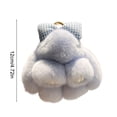 thumbnail image 3 of Surpdew Soft Fluffy Rabbit Keychain Cute Pbunny Key Rings Pbunny Key Rings Faux Fur Keyring Pompom Keychain Decoration Sky Blue, 3 of 6