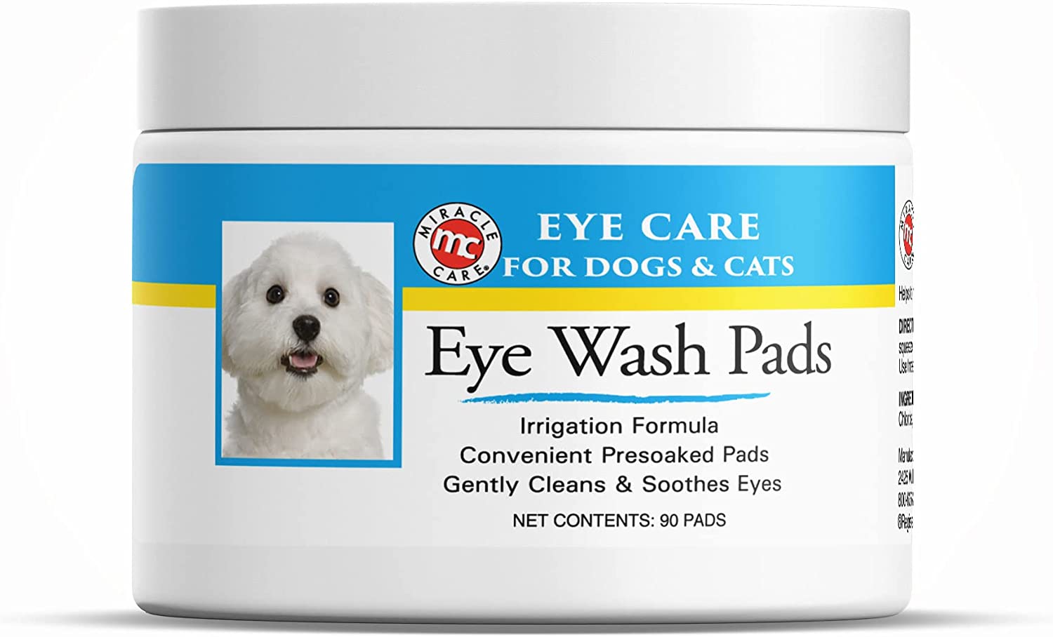 Eye Wash Pads For Dogs And Cats Made In USA Soft Pet Wipes For Gently