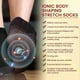 thumbnail image 5 of SOUTH MOON SOA08-A087-1-BK1 Ionic Body Shaping Stretch Socks Fatigue Relief Foot Care Socks, 5 of 5
