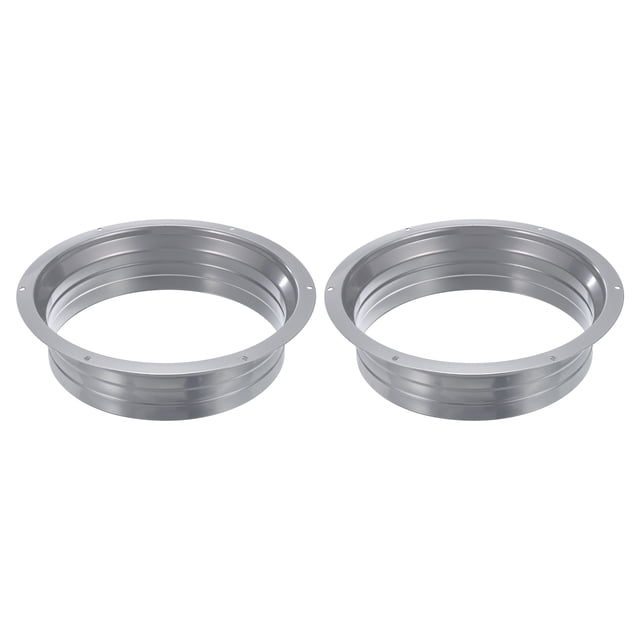 Uxcell 8 Inch Duct Connector Flange Straight Pipe Flange Round Ventilation Duct, 2 Pcs