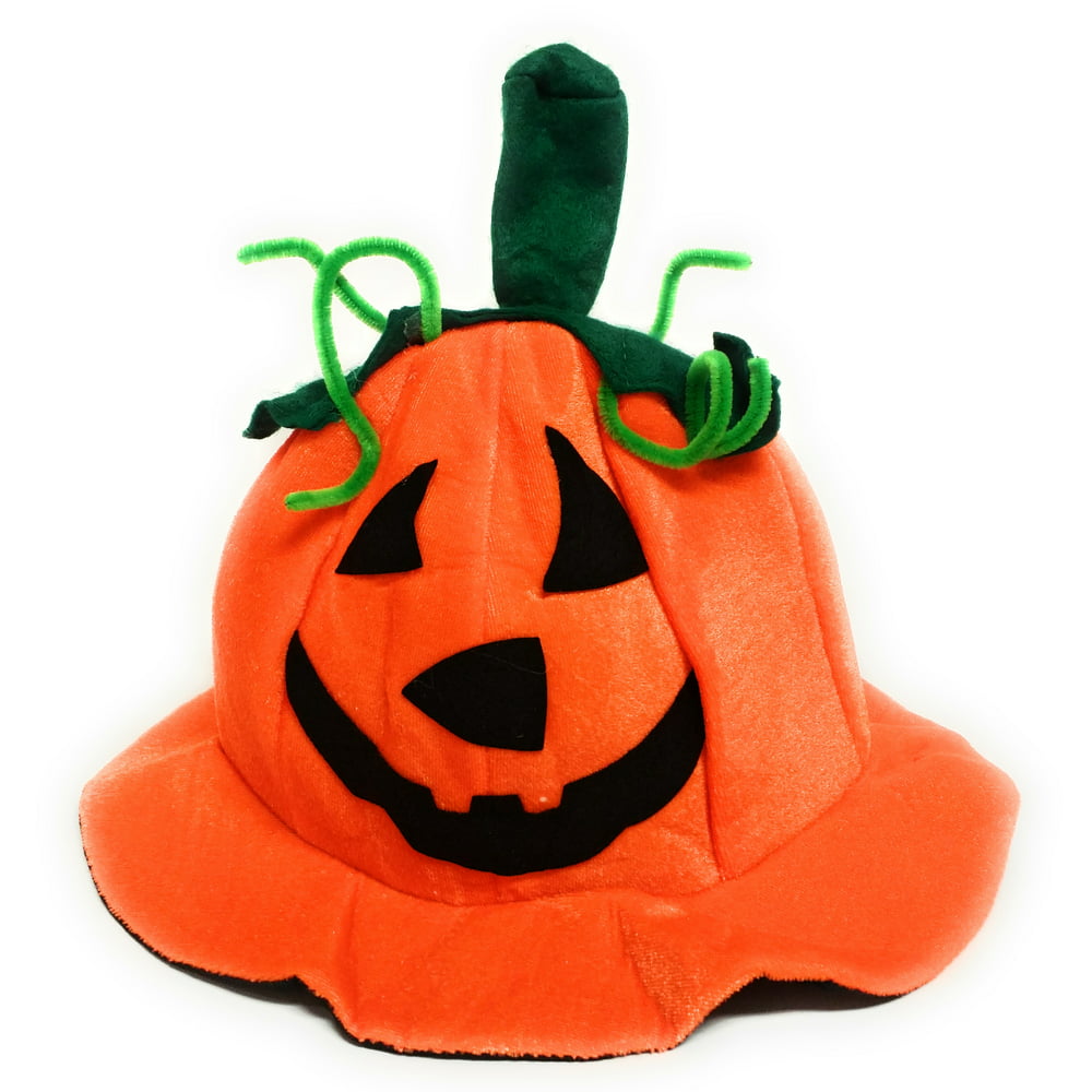 Hayes Jack-O-Lantern Halloween Pumpkin Party Hat, Orange Green, 12