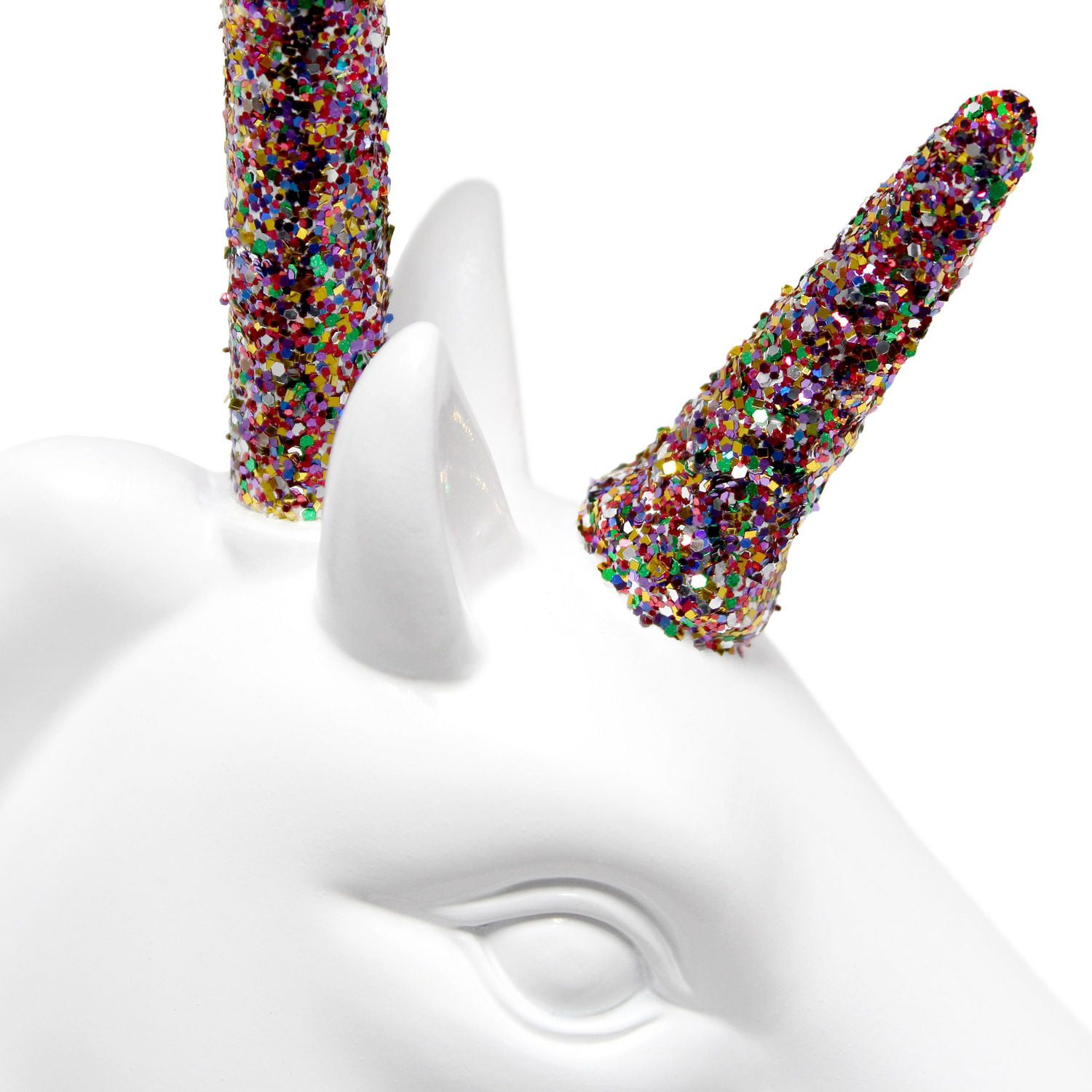 Simple Designs Sparkling White Unicorn Table Lamp