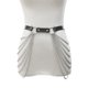 thumbnail image 4 of Cinturón De Cadena De Cintura Negro Punk Cinturón De Moda Accesorios De Joyería De Cadena De Metal Para Mujeres Y Niñas Cadena De Cintura De Cuero Con Forma Americana Europea Sweethay AP005780-00, 4 of 6