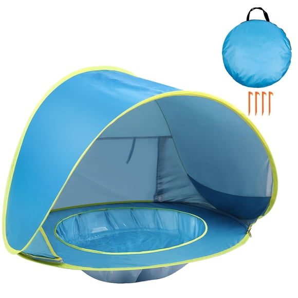 Carpa de playa para bebés Kapeazo, plegable, con protección UV para piscina