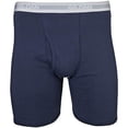 thumbnail image 5 of Gildan Men's Regular Leg Boxer Briefs, 5-Pack, Navy/MetroBlue/Stripe/Charcoal, XX-Large, 5 of 6