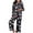 Black, variant on felwors Satin Christmas Pajamas Set for Women Santa 2 Piece Silk Pjs Set Long Sleeve Button Up Shirt Pants Lounge Sets White, L