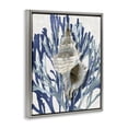 thumbnail image 2 of Stupell Industries Contemporary Tower Shell Coral Blue Beach Gray Floating Frame Canvas Art, 25 x 31, by Caroline Kelly, 2 of 7