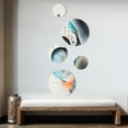 thumbnail image 3 of Designart "Harmonious Patterns in Grey I" Modern Geometric Metal Wall Art Set of 5 Piece, 3 of 5