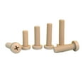 thumbnail image 2 of 1pcs Beige Nylon Crossround Head Screw M5x9mm, 2 of 4
