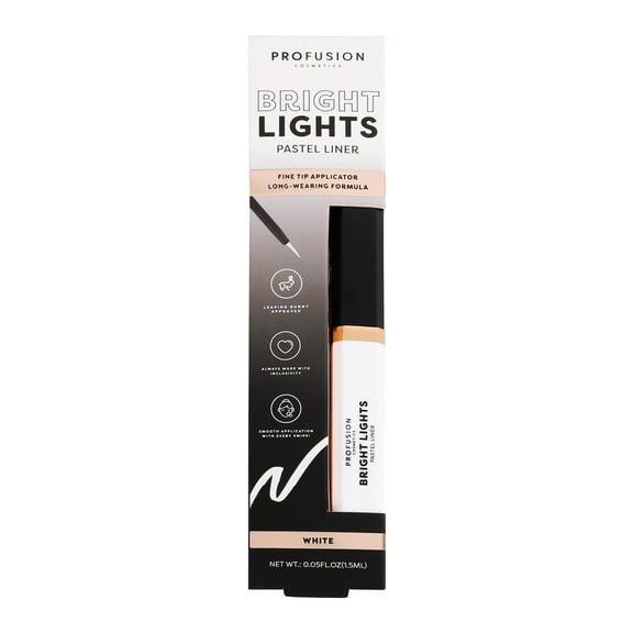 Profusion Cosmetics Bright Lights Liquid Pastel Liquid Eyeliner White .05 fl oz