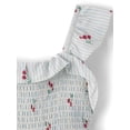 thumbnail image 2 of The Children's Place Toddler Girls Striped Cherry Smocked Ruffle Dress, Sizes 12M-5T, 2 of 3