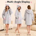 thumbnail image 3 of SKYKENKP Animal Wearable Blanket Hoodie For Adult, Oversized Hooded Blanket With Pockets & Sleeves For Birthday Christmas Gift, 3 of 6