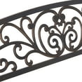 thumbnail image 3 of Summit Living 50 Inches Outdoor Garden Bench,Cast Iron Patio Park Bench Metal Frame,Bronze, 3 of 8