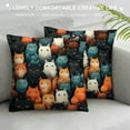 thumbnail image 3 of MDO  Throw Pillow Cover Funny Cats and Milk Bottle Decorative Pillow Cases Home Decor Square 18x18 Inches Pillowcases, 3 of 5