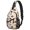 Thanksgiving Pilgrim Turkey Pumpkin, variant on Thanksgiving Colorful Tail Turkey Leaf Sling Backpack, Unisex Hiking Chest Pack with Side Mesh Pockets, Breathable Padded Back Gift Ideas for Travel Shopping Commuting