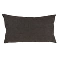 thumbnail image 3 of Modern Black Tweed Design Wool and Poly Blend Down-Filled Throw Pillow (Black Tweed, 12"x20" Pillow), 3 of 3
