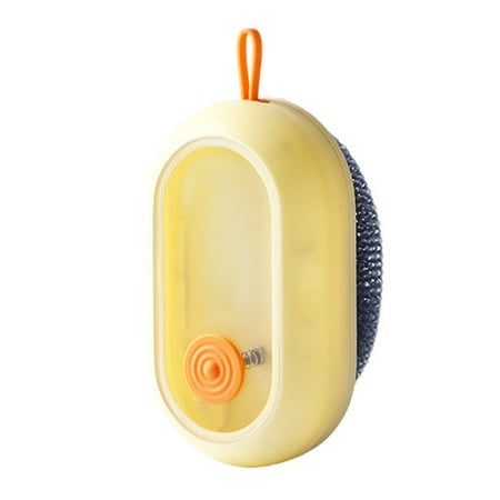 

Scrub Brush with Soap Dispenser for Dish Sink Pan Pot Washing and Cleaning
