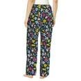 thumbnail image 3 of Uemuo Watercolor Meadow Flowers Pattern Women's Wide Leg Palazzo Lounge Pants with Pockets Light Weight Loose Comfy Casual Pajama Pants-Medium, 3 of 9
