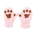 thumbnail image 3 of Guantes de cosplay para Mujeres y niñas Salvador Guantes de felpa suaves rosa, 3 of 9